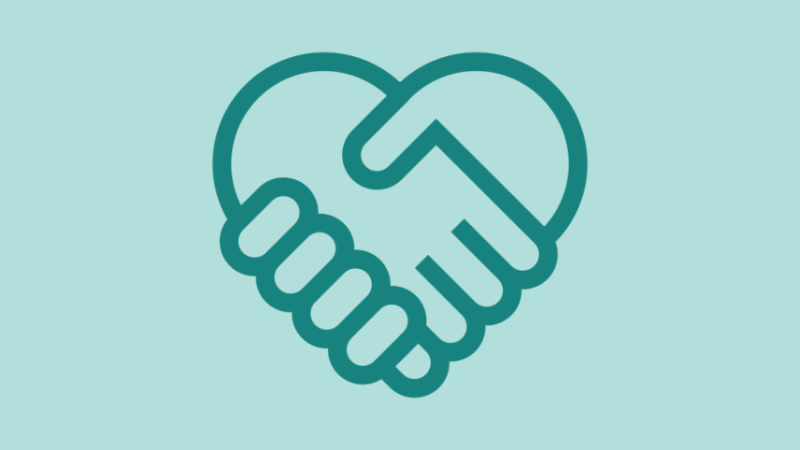 Icon: zwei Hände in Herzform