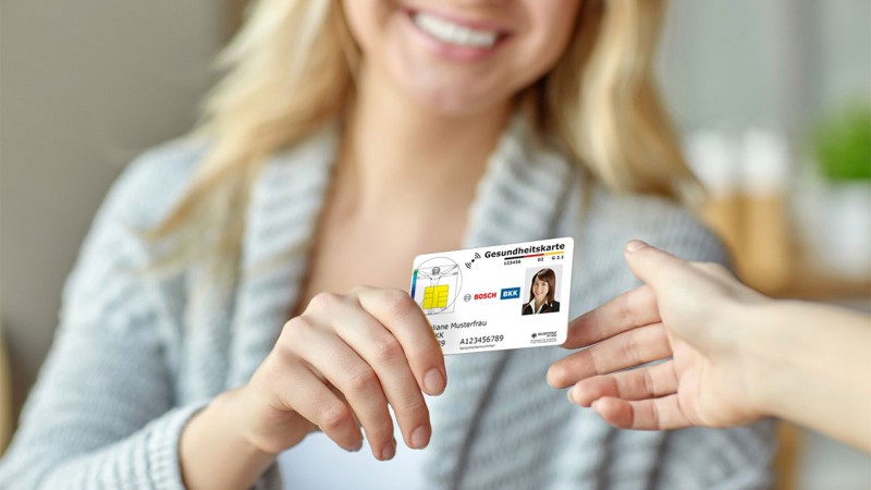 Die elektronische Gesundheitskarte (eGK) der Bosch BKK