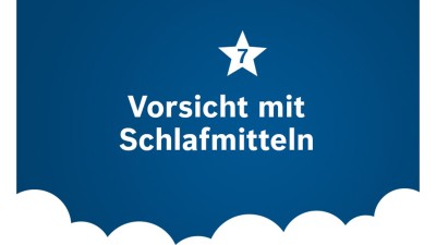 Vorsicht mit Schlafmitteln