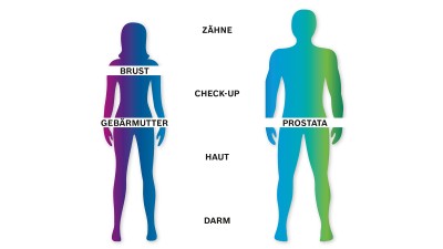 Visuelle Übersicht der Vorsorgeuntersuchungen