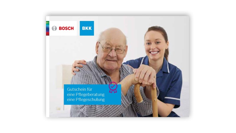 Eine Broschüre der Bosch BKK mit allen Mehrleistungen