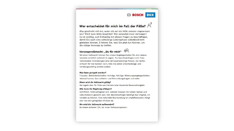 Vorschaubild Flyer Vollmacht