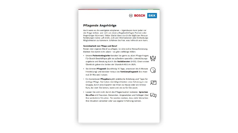 Vorschaubild Flyer pflegende Angehörige