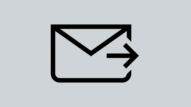 Icon Brief mit Pfeil