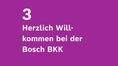 Herzlich Willkommen bei der Bosch BKK